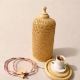 Handcrafted Bamboo Table Lamp with Woven Shade